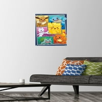 Pokémon - Group Collage Tall Poster с pushpins, 14.725 22.375