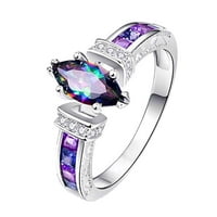 Мортило пръстени сребърни бижута Мистик топа з жени сватба годежен пръстен размер 6 - бижута клирънс а