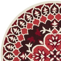 Беладжо БЛГ610К ръчно изработен червен килим от слонова кост