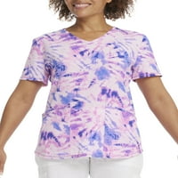 Мъжка мода случайни Топ риза завой надолу яка Пролет Лято бутон блуза цвят отпечатани къс ръкав Топ ризи