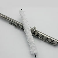Четка за флейта с почистване на главата музикален бял памук чист музикален инструмент аксесоари за флейта Аксесоари