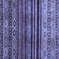 Ahgly Company Indoor Rectangle Резюме Сини съвременни килими, 2 '4'