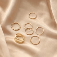 Пръстени за жени, зададени прост дизайн пръстен женски див ставен инде пръстен роман Персонализиран пръстен за подаръци с пръстени за подарък