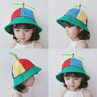Цветни детски деца мека слънчева кофа шапка на открито спортна бейзболна капачка.-букетна шапка*шапка на кофа