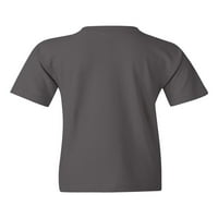 Младежта тежка памучна многоцветна тениска цвят въглен среден размер