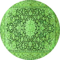 Ahgly Company вътрешен правоъгълник медальон зелени традиционни килими, 7 '10'