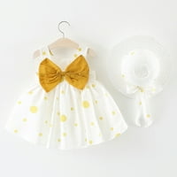 Бебешки дрехи за момичета ежедневни летни без ръкави от печат флорален лък бебе момиче рокля chmora