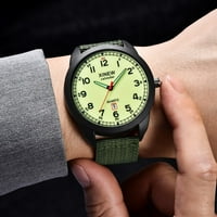 Часовници За Мъже Мъжки ръчни часовници кварцов кварцов аналогов водоустойчив найлон часовник дата Мъжки часовник