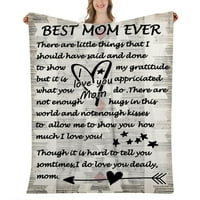 Подаръци за мама одеяло от Дъщеря, Мама Подаръци за майки ден за легло одеяло, Подаръци за рожден ден за мама,на майка ми одеяла, 59х79 м