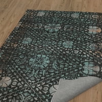 Suzani, затруднени с въглен и тил, килим от Kavka Designs