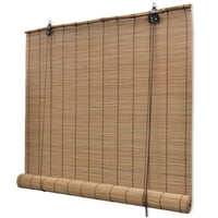 Бамбукови ролкови щори 31.5 63 Brownwindow Blinds & Shades