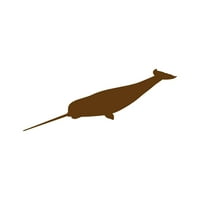 Narwhal Sticker Decal Die Cut - самозалепващо винил - устойчив на атмосферни влияния - направен в САЩ - много цветове и размери - Духовна издръжка Магическа свобода Емпатия