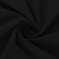 Uorcsa дамски блейзери на клирънс на открито мода от среден ръкав топ солиден цвят ежедневно яке бизнес малък костюм яке черен размер xxxxxl