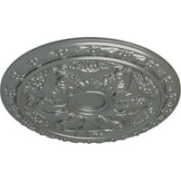 Ekena Millwork 20 OD 5 8 P Baile таван медальон, ръчно боядисан сребро