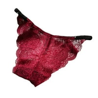 Юбатуо бельо за жени секси твърди цветове дантелени небрежни t панталони с ниска талия на талията