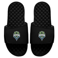 Мъжки Islide Black Seattle Sounders FC Primary Logo Slide Sandals