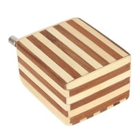 Дървена музикална кутия, приятна мелодия Смесени цветове Устойчива дървена ръка на ръката на дланта Винтидж музика Бо за семейството