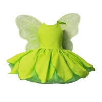 Момичета съвпадение облекло оглавник рокля с пеперуда крила фея облекло за Хелоуин косплей