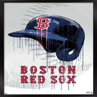 Бостън Ред Со-Дрип Каска Стена Плакат, 14.725 22.375
