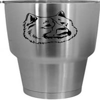 Сибирски хъски куче тематично офорт 30oz Tumbler