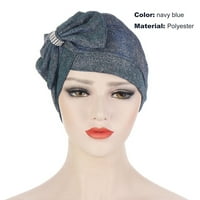 Парк жени многоцветни възел шапки за глава косъм лък възел капачка шапки шапки с корица за шапки от шапки хиджаб цвят