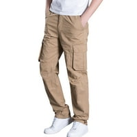 Viadha Men's Plus Size Памучен памучен памучен панталон