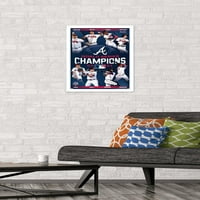 Атланта Брейвс - Възпоменателен Плакат На Стената На Шампионите От Световните Серии, 14.725 22.375