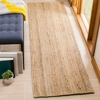 Естествени влакна ария сплетен килим за юта, естествен, 6 '6' квадрат