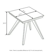 Furinno Redang Outdoor 4-Leg Smart Top Table, цимент