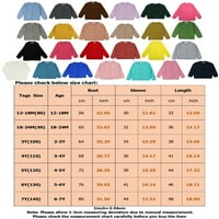 Glonme Kids Cardigan Sweater Crew Neck Knit пуловери с дълъг ръкав жилетка домашни небрежни върхове Разхлабени копчета Haze Blue 6y