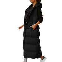 Tawop жени надолу якета и парки женски връхни дрехи надолу памучен памук със средна дължина подплатена стойка с качулка с качулки