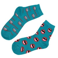 Rosarivae Winter есен с високи глезени чорапи в тръбни чорапи памучни зъби и четка за зъби жени мъжки чорапи