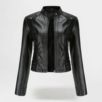 Pedort Women Blazer Suit Jacket Небрежна работа Небрежна лека драпина с дълъг ръкав отворени предни якета черни, m