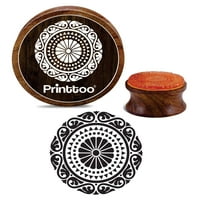 Принтту Мандала дървен кръгъл гумен печат скрап-резервация занаятчийски Текстилни печати