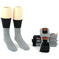 Мъжки чорапи за обувки с термо тръба-сиви и черни-Размер 10-13, от 24