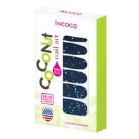 Кокосови нокти изкуство от Инкоко лак за нокти ленти, след парти
