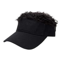 Cieken fashion diy прическа за възрастни забавна бейзболна шапка с фалшива хип -хоп коса перука солидна