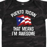 Inktastic Puerto Rican Awesome Gift Baby Boy или Baby Girl Bodysuit