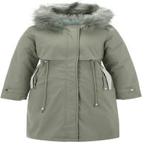 Дабулиу дамски есенни и зимни хлабав Плътен цвят качулка едно палто три начина да се носят дълги дамски плюс размер зимни палта