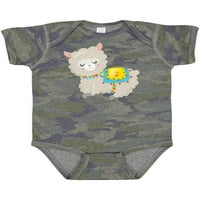 Мастически сладък лама с цветно одеяло подарък бебе момче или бебе момиче боди