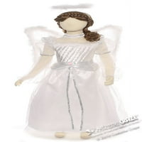 Малко дете роза Ангел рокля, ореол и крила костюм комплект-малко дете