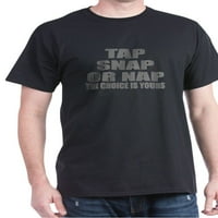 Cafepress - Tap или Snap Dark Thish - памучна тениска