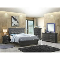 Мебели от слава lorana g6502c-fb пълно легло метално черно