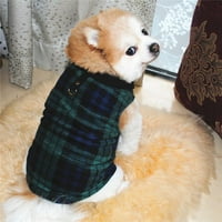 Дрехни дрехи за кучета, зимна топла кучешка жилетка с каишка пръстен за домашен любимец за кученце малки средни кучета котки