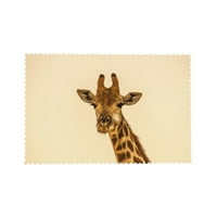 Giraffe Placemat Комплект от защита на повърхностната топлина и устойчиви на петна за вечеря, изтрити хранителни места