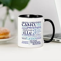 Cafepress - Vergil Blue Mugs - Oz Ceramic Mug - новост чаша за кафе чай за кафе