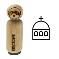 Гърция Гръцки символи Църква купол гумен печат за скрапбукинг щамповане - мини