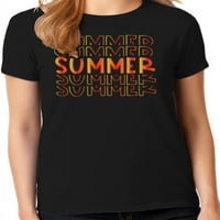 Графика Америка хладно лято жените графика тениска колекция