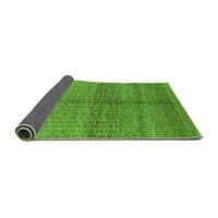 Ahgly Company Indoor Rectangle Oriental Green Industrial Area Rugs, 2 '3'
