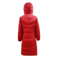 Пухкаво палто за жени надолу палта облицовани с кадифе Зимна мода Дамски Извънгабаритни Дълги водоустойчиви Качулати Якета